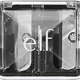 e.l.f., Dual-Pencil Sharpener, Convenient, Essential Tool, Sharpens, Easy to Clean, Travel-Friendly, Compact, Includes Bonus Small Sharpener-42