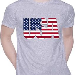 Graphic Printed T-Shirt for Unisex USA Tshirt | Casual Half Sleeve Round Neck T-Shirt | 100% Cotton | D00741-13-image-90
