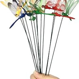 10/15pcs Simulation Butterfly Dragonfly Colorful Artificial Butterfly Stakes for Garden Yard Pots Decoration Outdoor Decor-21