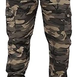 Men's Premium Cargo Pants | Regular Fit Multi Pocket Premium Military Printed Cotton Casual Cargo Joggers Pants for Men |-picture-3