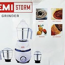 Remi Storm Mixer Grinder, 800 Watts, 3 Jars, Stainless Steel (Not Returnable)-image-33