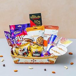 Raksha Bandhan Gift Hamper for Brother Sibling | Rakhi Gift Box For Bhaiya | Chocolates | Red Bull | Dry Fruits | Nutella | Snacks & Greeting Card | Rakhis Gift Combo Box for Bhai-image-36
