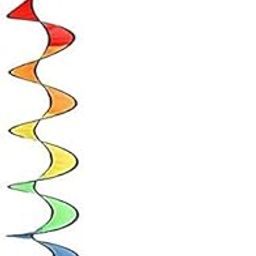 MERISHOPP 2pcs 55'' Rainbow Spiral Windmill Windsock Camp Tent Home Garden Decor Toy| Educational Toy for Kids | Fun & Learning Toy Set-image-47