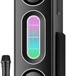 Tronica Banjo-4 Tower Bluetooth Speaker Deep Bass Home Theater with 50W Premium Signature Sound, Master Remote,RGB Lights and Free Wireless mic-23