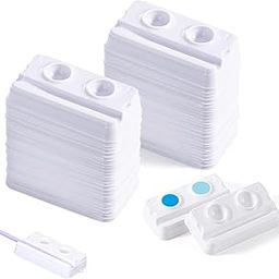 AmeriCan Goods Dental Mixing Wells 2 Hole Disposable White Mini Mixing Trays for Dental, Tattoo, Microblading Dental Mixing Composite Well Trays (100)-image-44