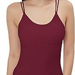 Silk Smooth Full Camisole/Spaghetti- Padded, Wire-Free, Quick Dry, Body Fit Design, Comfy & Flexible in Many Colours (Free Size)-image-58