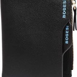 Black Leather Men's Wallet (Bogesi-BiFold-Black)-54