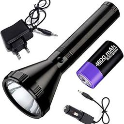 OSL 800 Meter Long Beam Waterproof Chargeable LED 3 Mode Full Metal Body 20W Flashlight Torch Home/Outdoor Lamp 4800 mAh Battery (3 Year Warranty)-picture-33