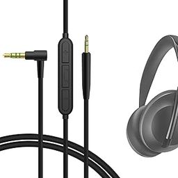Geekria Audio Cable with Mic Compatible with Bose 700, NC700, 700 ANC Headphones Cable, 2.5mm to 3.5mm Replacement Stereo Cord with Inline Microphone and Volume Control (4 ft/1.2 m)-48