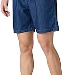 Men’s Printed Denim Bermuda Shorts – Tight-Length with Elasticated Waist & Drawstring for Comfort-image-26