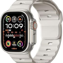 GLAMYOURS Sport Band Compatible with Apple Watch 38mm 40mm 41mm 42mm 44mm 45mm 46mm 49mm Soft Silicone Wristbands Waterproof Strap for iWatch Series 10 9 8 7 6 5 4 3 2 1 SE Ultra (Watch Not Included)-image-9