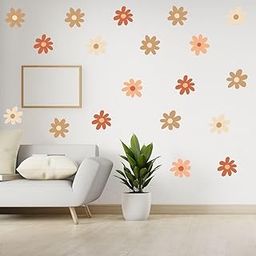 CVANU 6 Sheets of Beautiful Flowers Wall Sticker Printed on Frosted Vinyl Self-Adhesive for Wall Decoration (8.7inchX11.42inch)_F163-image-54