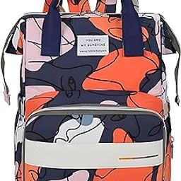 DREAM DOODLE Multi-Pocket Diaper Bags for Toddlers - Durable & Stylish Polyester Oxford Fabric with 13 Compartments - Perfect for Travel, Daycare, Everyday Use-image-12