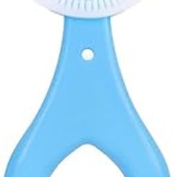 DEPOFF Kids U-Shaped Toothbrush, Silicone Brush Head for 360° Cleaning, Manual, Heart Design, Multicolor, Ages 2-6, Safe for Gums, Pack of 1-18