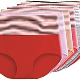 Women's Cotton High Waist Full Coverage Hipster Panty,Free Size (Pack of 3 Panty) Assorted-image-9