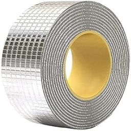 ELITEOFFERING Waterproof Repair Tape for Pipe Leakage Roof Water Leakage Solution Aluminium Foil Tape Waterproof Adhesive Sealing Butyl Rubber Tape for Surface Crack (5cmx5m) (Silver)-10