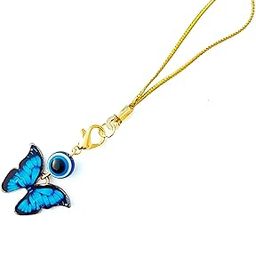 Cute Butterfly with Evil Eye Phone Charm Delicate Aesthetic Charm For Phone Bag Keychain Airpods Camera Pendants USB charm Decor-image-80