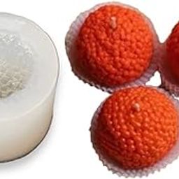 Motichoor Ladoo Shape Silicone Mold for Candle Making Laduu Wax Molds Soap Making Resin Art Chocolate Cake Polymer Clay Craft 3D Motichur Laddu Candle Mould-image-22
