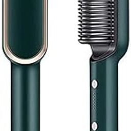 KINJORU Hair Straightener Brush Comb for Women - PTC Heating Electric Hair Iron with 5 Temperature Settings, Anti-Scald & Fast Heating, Multicolored Straightening Comb for Home Use-image-79