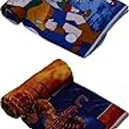 WONDERLOOK Cartoon Kids Design Print Single Bed Reversible AC Blanket | Dohar (Polycotton, (Multicolour) Set of 4 pcs-image-22