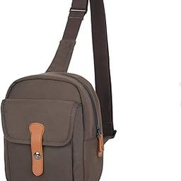 Camera Bag Small DSLR Sling Bag Backpack for Photographer Waterproof Canvas Camera Shoulder Bag Purse Compact for Street Photography Compatible with Canon, Sony, Nikon-49