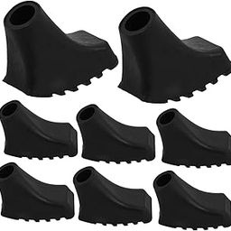 Anneome 8pcs Trekking Pole Tips Shock-Absorbing Non- Feet Covers for Hiking and Camping Walking Stick Protectors Enhanced Stability and Safety-image-30