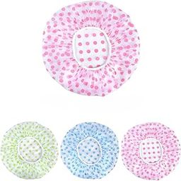 VARENYYA Shower Cap Reusable Waterproof Shower Caps for Women and Men - Premium Quality Bath Cap | Hair Protection | Convenient for Hotel | Spa | Salon and Home Bathroom Use (3 Pieces)-image-16