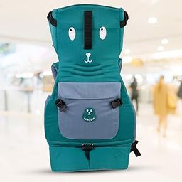 BUMTUM Baby Blink Carrier Adjustable Hands-Free with 4 Carry Positions | Baby Carrier for 4 to 24 Months with Comfortable Head & Leg Support | Max Weight Up to 12 Kgs(Rama Green)-45