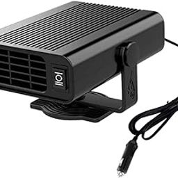 ATORSE® Portable Car Heater Defroster Fast Heating Auto Heater Plug-In For Winter 12V Black-image-25