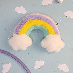 Mirada Rainbow Face Soft Toy |Vibrant and Soft Decorative Soft Toy for Kids |Cozy and Colorful Room Décor,Pillow Plush, Birthday Gift for Girls, Wife,Girlfriend, Husband, Return Gift Items Toy 40 cm-image-1