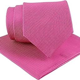 Kavove The Elegant Self Checkered Pink Necktie For Men-image-10