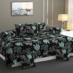 CASTIQA Super Soft 3D Blend Diwan- Set of 8 Pieces, Color Green-image-60