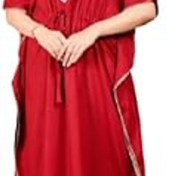 Royal Plum Traditional Hand-Mirror Work Kaftan Maxi-image-33