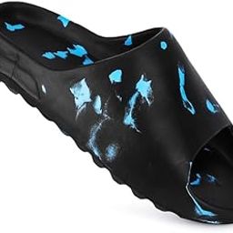 Mens Fashionable Printed Slide Slippers Unique Shade Color & Cushioned Footwear for Casual Outings-picture-44