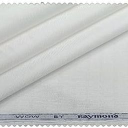 WHITE SELF DESIGN SHIRTING FABRIC VARIATION OF 4 (SIZE 1.70 METER)-image-20