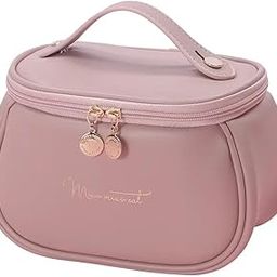 Trendegic Multi Functional Large Cosmetic Bag with Hook for Travel Makeup Organizer Cosmetic Pouch Household Grooming Kit Makeup Wash Bag for Women (PINK1)-image-19