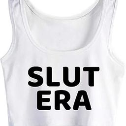 Slut Era Woman Crop Top Sleeveless Cotton Tank Top Vest-73