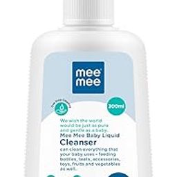 Mee Mee Anti-Bacterial Baby Liquid Cleanser (300 ml - Bottle), Transparent (MM-1300 300ML)-30