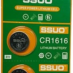 CR1616 3V Battery for CAR Key, Scales wearables and Electrical Devices Pack of 2-16