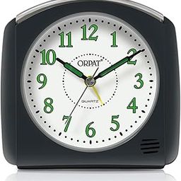 Ajanta Orpat Time Piece Snooze Buzzer Alarm Clock with Light Function (Plastic_105X100X50mm) (T.Grey)-20