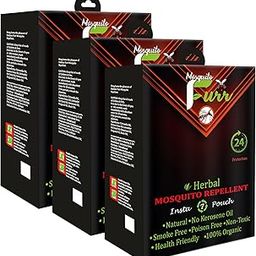 Mosquito Furr Mosquito Repellent Pouch | 100% Herbal & Organic | Safe for Children| Smoke-Free | Pack of 3 | 18 unit | 10 ml Each-image-59