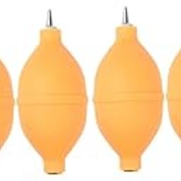 MOLUCKFU 6pcs Silicone Air Blower Squeeze Bulb for Camera Computer and Succulent Cleaning Durable Dust Removal Tool Yellow-image-5