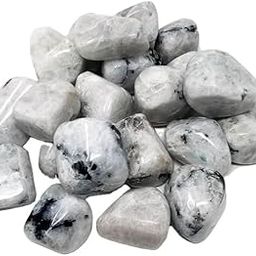 Natural Energised for Feminine divine energy release emotional stress, anxiety, tension & promot emotional healing and inner peace Rainbow Moonstone Tumble 50 Gram-image-55
