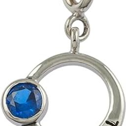 Jewellery 925 Sterling Silver Analytical Virgo Zodiac Charm Pendant, Fits in Bracelets, Chains and Necklace with Blue Sapphire for Men and Women (Gifts for Wife, Men & Girlfriend)-image-63
