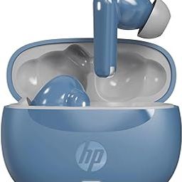 HP H150 True Wireless Earbuds, Bluetooth Connectivity, Digital Active Noise Cancelation, 7 Hours of Playtime, Fingerprint Touch, IPX3 Water-Resistant Design, 1-Year Limited Warranty, Blue, A20QBAA-13
