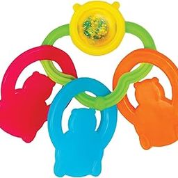 Funskool Giggles, Bear Teether, Teether for Babies to soothen their gums, Easy to Grasp and chew with rattle sounds, 3 months & above, Infant Toys-image-19