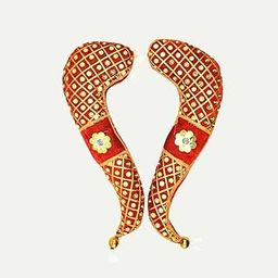 Varalakshmi Vagamalai for Goddess Shoulder 12 Inch Red/Thomala Varalakshmi Decoration Set Items | Varalakshmi Devi Alankaram Set-image-95