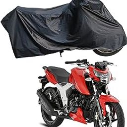 RiderShine Waterproof Dustproof - UV Protection Waterproof Bike Cover for Apache 160 (Black)-image-27