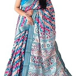 WONAARI Soft, Flowy Handloom Silk Digital Printed Sarees with All-Over Prints, Elegant Zari Weaving Border & Contrast Digital Printed Pallu – Perfect for Festive and Special Occasions-image-50