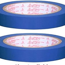 ISAN® BLUE Floor Marking Vinyl Tape 12mm (1/2" Approx) Width X 15Mtr Length Non-Abresive PVC Tape (2 Pc)-29